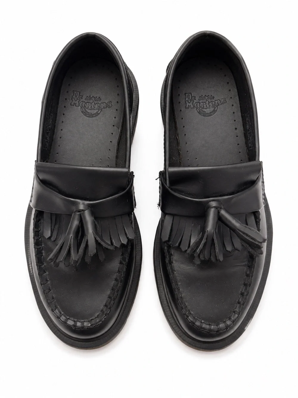 Dr. Martens Adrian Tassel Loafers Black Smooth Leather EU 37 US 6